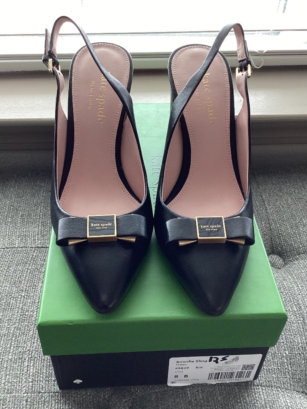 kate spade new york Women's Bowdie Slingback Pumps, size 8